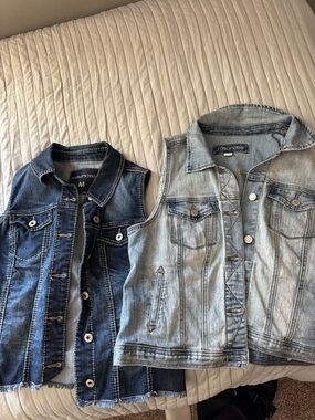 Maurices light and dark vests